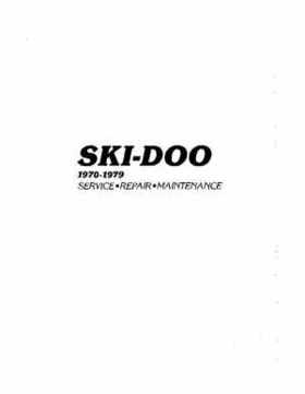 1970-1979 Ski-Doo Snowmobiles Service Manual, Page 1