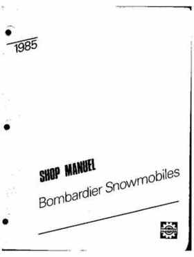 1985 Ski-Doo snowmobile Service Manual, Page 2