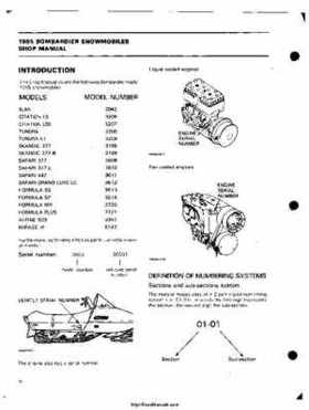 1985 Ski-Doo snowmobile Service Manual, Page 5