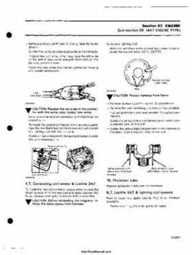 1985 Ski-Doo snowmobile Service Manual, Page 126