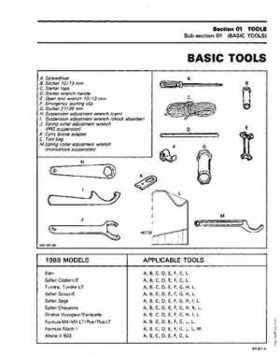 1989 Ski-Doo Repair Manual, Page 9