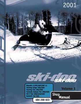 2001 Ski-Doo Factory Shop Manual Volume One, Page 1