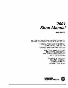 2001 Ski-Doo Factory Shop Manual Volume Three, Page 2