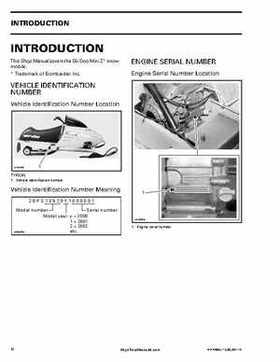 2001 Ski-Doo Mini Z Factory Shop Manual, Page 7