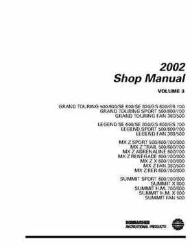 2002 Ski-Doo Shop Manual Volume Three, Page 2