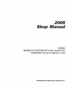 2005 Ski-Doo Tundra, Skandic, Expedition Shop Manual, Page 2