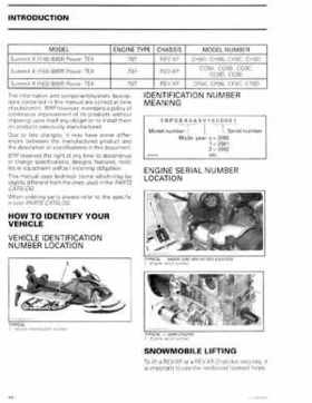2009-2010 Ski-Doo REV-XP/XR 2 Stroke and REV-XR 1200 4-TEC Service Manual, Page 11