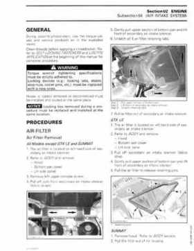 2009-2010 Ski-Doo REV-XP/XR 2 Stroke and REV-XR 1200 4-TEC Service Manual, Page 61