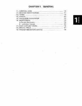 1983-1988 Genuine Yamaha Enticer/Excell III 340 Series Snowmobile Service Manual, Page 2