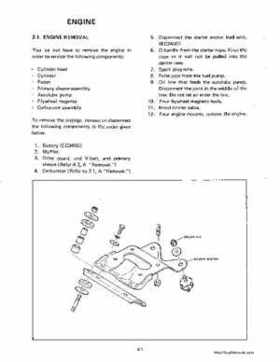 1983-1988 Genuine Yamaha Enticer/Excell III 340 Series Snowmobile Service Manual, Page 12