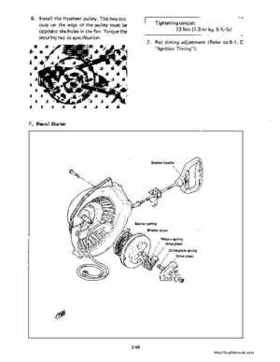 1983-1988 Genuine Yamaha Enticer/Excell III 340 Series Snowmobile Service Manual, Page 30