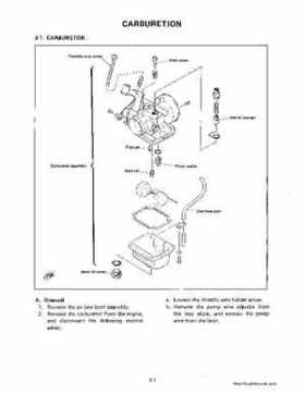 1983-1988 Genuine Yamaha Enticer/Excell III 340 Series Snowmobile Service Manual, Page 35