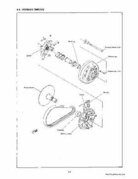 1983-1988 Genuine Yamaha Enticer/Excell III 340 Series Snowmobile Service Manual, Page 48