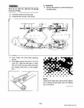 1983-1988 Genuine Yamaha Enticer/Excell III 340 Series Snowmobile Service Manual, Page 65