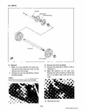 1983-1988 Genuine Yamaha Enticer/Excell III 340 Series Snowmobile Service Manual, Page 67