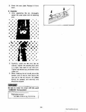 1983-1988 Genuine Yamaha Enticer/Excell III 340 Series Snowmobile Service Manual, Page 76