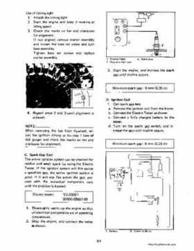 1983-1988 Genuine Yamaha Enticer/Excell III 340 Series Snowmobile Service Manual, Page 83