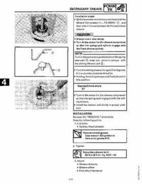 1991-1993 Yamaha Exciter II-570 Service Manual, Page 89