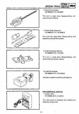 1992-1993 Yamaha V Max 4 VX750 Snowmobile Factory Service Manual, Page 12