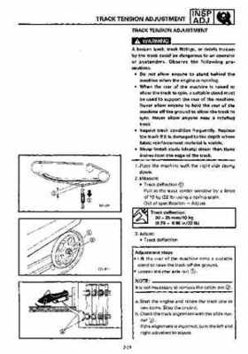 1992-1993 Yamaha V Max 4 VX750 Snowmobile Factory Service Manual, Page 36