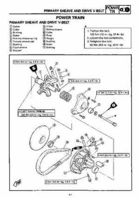 1992-1993 Yamaha V Max 4 VX750 Snowmobile Factory Service Manual, Page 77