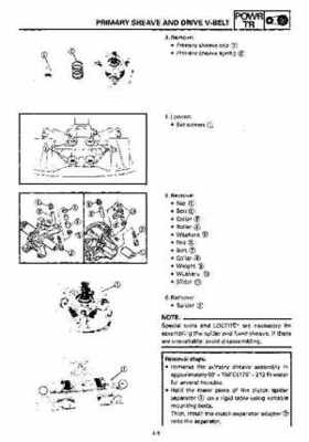 1992-1993 Yamaha V Max 4 VX750 Snowmobile Factory Service Manual, Page 79