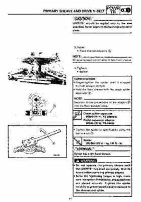 1992-1993 Yamaha V Max 4 VX750 Snowmobile Factory Service Manual, Page 83