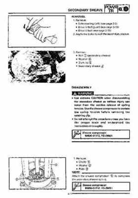1992-1993 Yamaha V Max 4 VX750 Snowmobile Factory Service Manual, Page 87