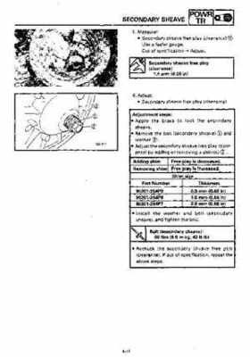 1992-1993 Yamaha V Max 4 VX750 Snowmobile Factory Service Manual, Page 93