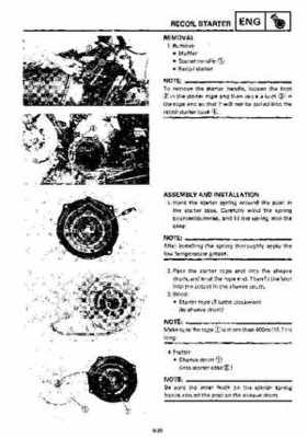 1992-1993 Yamaha V Max 4 VX750 Snowmobile Factory Service Manual, Page 142