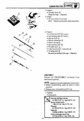1992-1993 Yamaha V Max 4 VX750 Snowmobile Factory Service Manual, Page 164