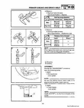 1994-2001 Yamaha Venture/V-Max 500 Series Snowmobile Service Manual, Page 77
