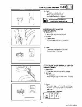 1994-2001 Yamaha Venture/V-Max 500 Series Snowmobile Service Manual, Page 274