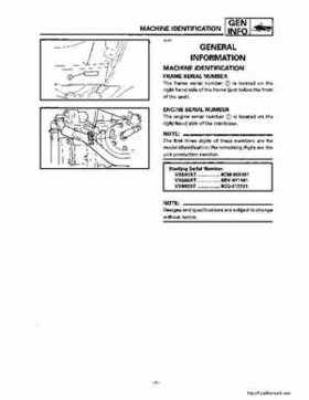 1994-2001 Yamaha Venture/V-Max 500 Series Snowmobile Service Manual, Page 291