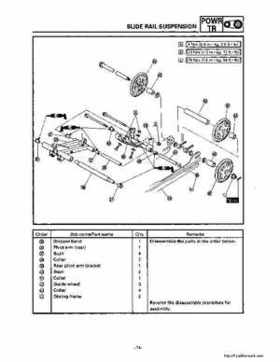 1994-2001 Yamaha Venture/V-Max 500 Series Snowmobile Service Manual, Page 304