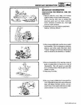 1994-2001 Yamaha Venture/V-Max 500 Series Snowmobile Service Manual, Page 351