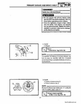 1994-2001 Yamaha Venture/V-Max 500 Series Snowmobile Service Manual, Page 429