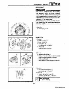 1994-2001 Yamaha Venture/V-Max 500 Series Snowmobile Service Manual, Page 433