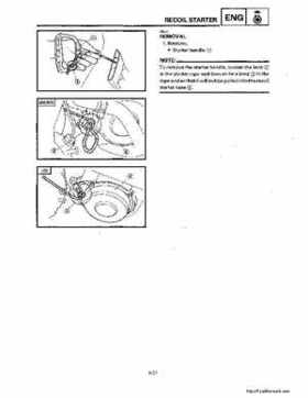 1994-2001 Yamaha Venture/V-Max 500 Series Snowmobile Service Manual, Page 490