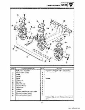 1994-2001 Yamaha Venture/V-Max 500 Series Snowmobile Service Manual, Page 510