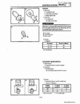 1994-2001 Yamaha Venture/V-Max 500 Series Snowmobile Service Manual, Page 549