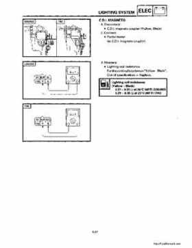 1994-2001 Yamaha Venture/V-Max 500 Series Snowmobile Service Manual, Page 550