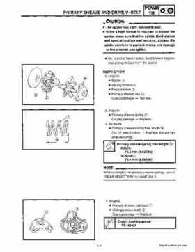 1999-2001 Yamaha Phazer 500 / Venture 500 service manual, Page 74