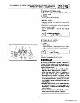 1999-2001 Yamaha Phazer 500 / Venture 500 service manual, Page 210
