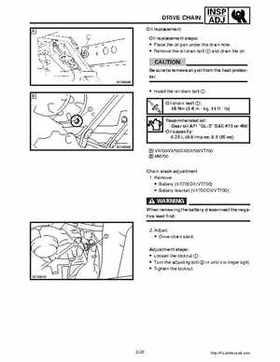 2002-2006 Yamaha SX Viper 700 Series Snowmobile Service Manual, Page 36