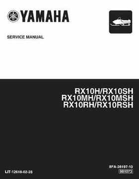 2003-2006 Yamaha Snowmobile RX1 Service Manual, Page 1