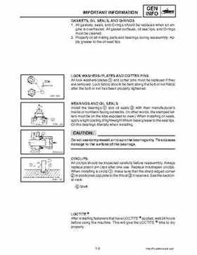 2003-2006 Yamaha Snowmobile RX1 Service Manual, Page 11