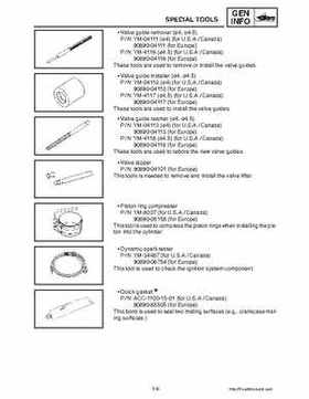 2003-2006 Yamaha Snowmobile RX1 Service Manual, Page 14