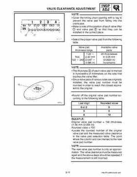 2003-2006 Yamaha Snowmobile RX1 Service Manual, Page 27