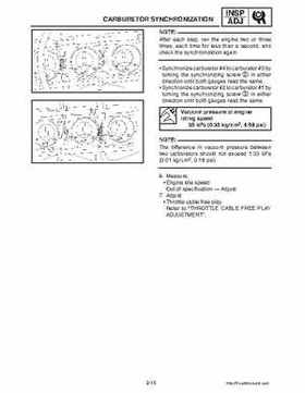 2003-2006 Yamaha Snowmobile RX1 Service Manual, Page 31